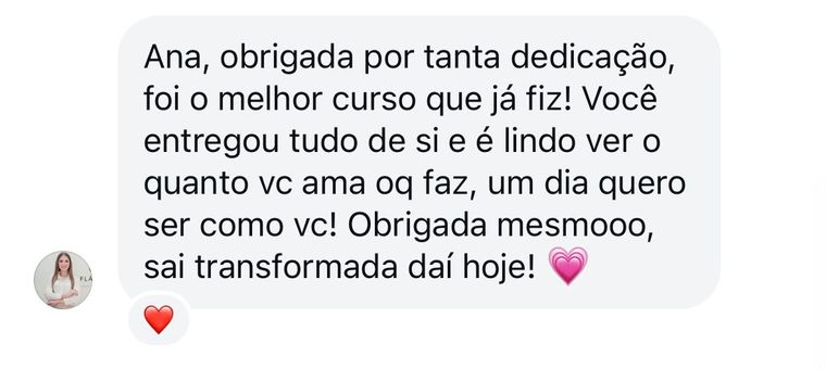 Depoimento de aluna