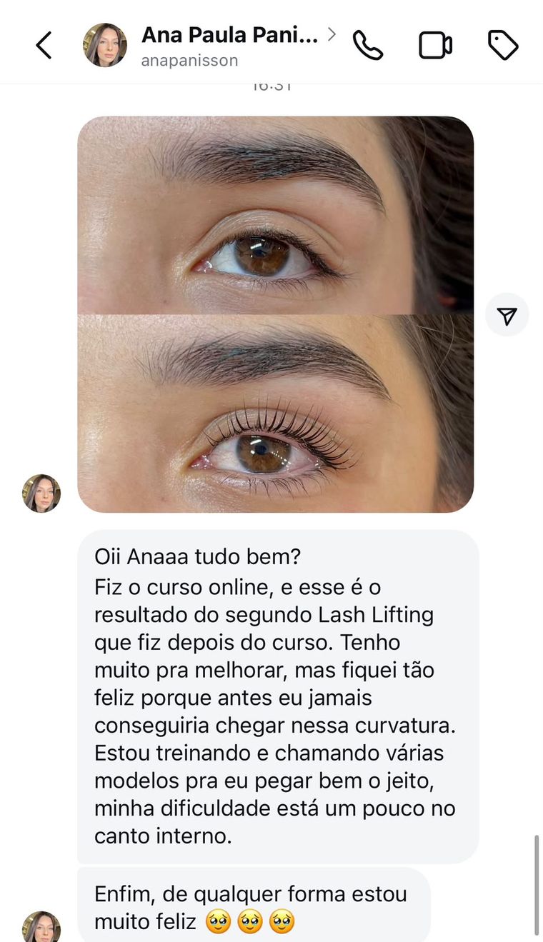 Depoimento com antes e depois